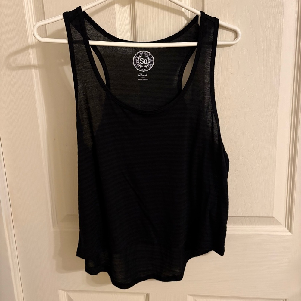 SO Women's Black Tank Top